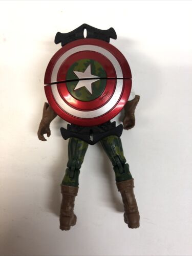 Marvel Universe Jungle Trooper CAPTAIN AMERICA 3.75" Figure 2011 Complete Mint