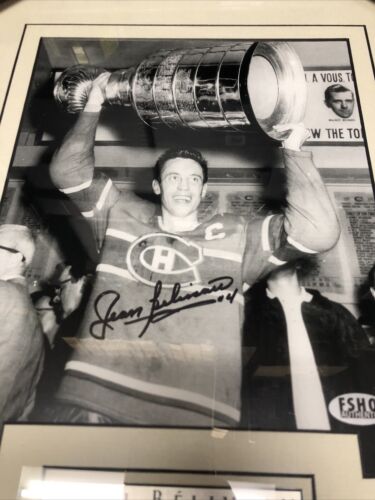 Jean Béliveau • Montréal • Canadiens • 1972 Hockey Hall Of Fame Inductee •Signed