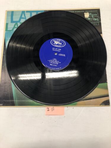 Dinah Washington Late Late Show  Vinyl LP Album