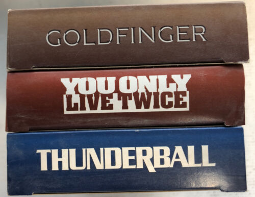 James Bond 007 (1995) Thunderball | Goldfinger | You only Live Twice Vhs Bundle