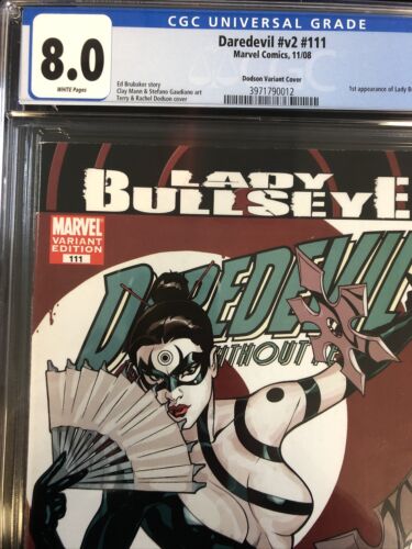 Daredevil #v2 (2008) #111 (CGC 8.0 WP) 1st App Of Lady Bullseye | Dodson Cover