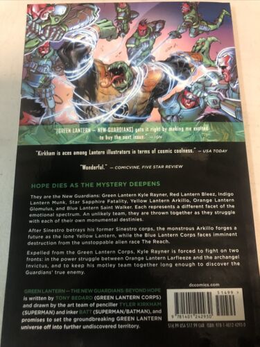 Green Lantern New Guardians Vol.2 Beyond Hope (2013) DC Comics Tony Bedard !