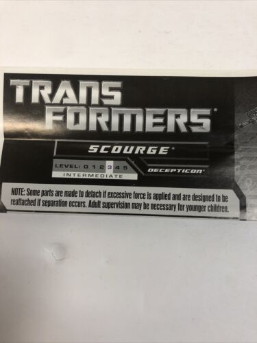 Transformers Generations Scourge Deluxe Class (2010) Complete Mint w/instruction