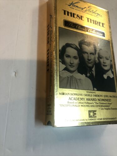 These Three (VHS 1985) Miriam Hopkins • Merle Oberon • Joel McCrea | Goldwyn