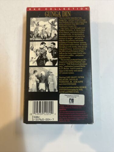 Gunga Din (VHS)  lCary Grant • Douglas Fairbanks, Jr  | RKO Collection