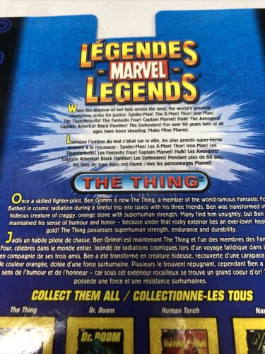 Marvel Legends • The Thing • Series II • Card Only