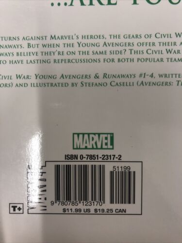 Civil War Young Avengers & Runaways By Zeb Wells (2007) TPB SC Marvel Comics