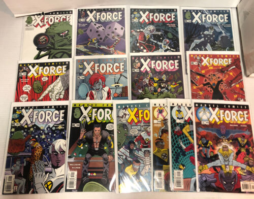 X-Force-Statix-X-Cellent(2001)#116-129/#1-26/#1-5 Doop&Variants VF/NM Set~Allred