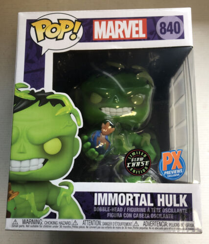 Marvel Funko Pop Immortal Hulk |Limited Glow Chase| PX Previews Exclusive (2021)