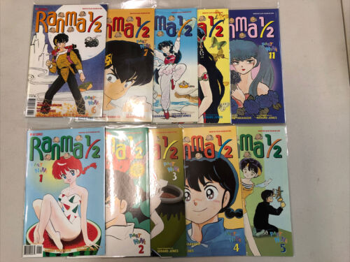 Ranma 1/2 Lot (1995) Part One to Twelve (VF+/NM) Near Complete Sets Run Viz