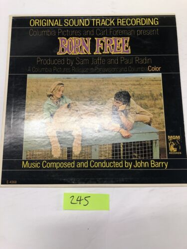 Born Free Original Motion Picture Soundtrack Vinyl LP Album