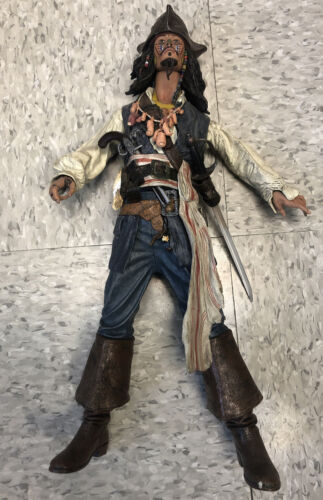 Captain Jack Sparrow Pirates of the Caribbean Figure 18" Disney (2004)Neca