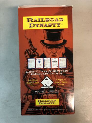 Railroad Dynasty Railroad Building Card Game (1997) Box of 10 Games (Missing 3)