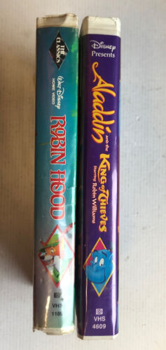 Robin Hood & Aladdin And The King Of Thieves Bundle (VHS)