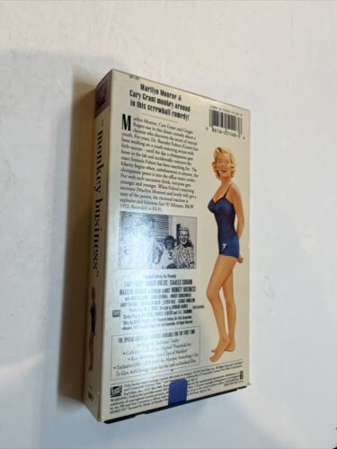 Monkey Business (VHS, 1992) Gary Grant • Ginger Rogers • Marilyn Monroe