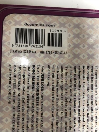 Superman Emperor Joker (2016) TPB DC Comics • Jeph Loeb • Ed McGuinness • Kelly
