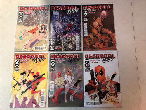 Deadpool Max (2010) #1-4 6-12 + II #1-6 + Max-Mas VF+/NM Near Complete Run Set