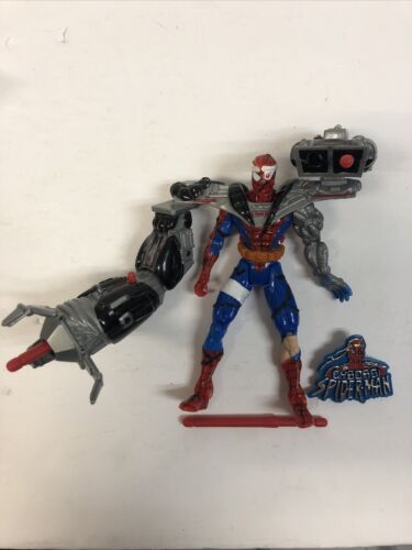 CYBORG SPIDER-MAN Animated Series Spider Wars ToyBiz 1996  Complete Mint