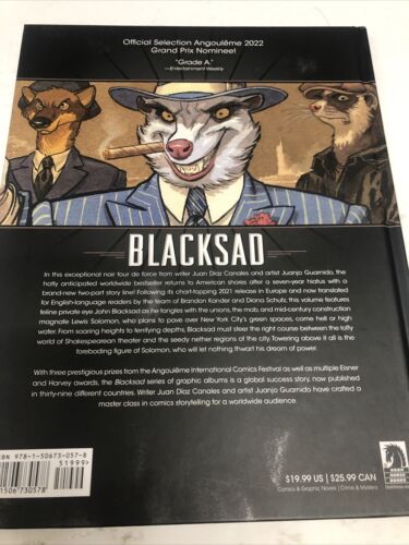 Blacksad They All Fall Down Part One  (2022) Dark Horse HC Canales