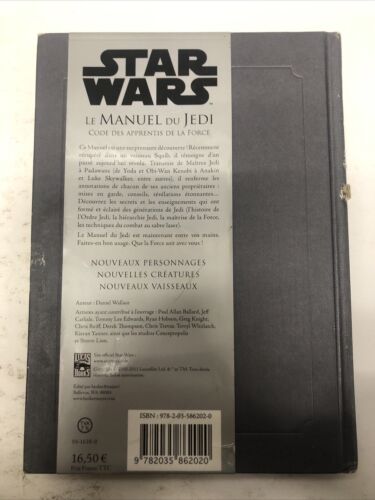 Star Wars La Manuel Du Jedi (2011) HC Larousse • French Edition • Daniel Wallace