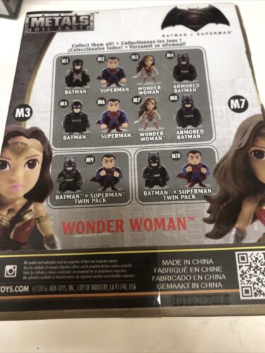 Wonder Woman M3 Batman Vs Superman JADA Metals Die Cast DC Comics Action Figure