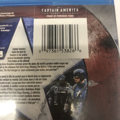 Captain America: The First Avenger (2011) Blu-ray/DVD Canadian Includes Digital