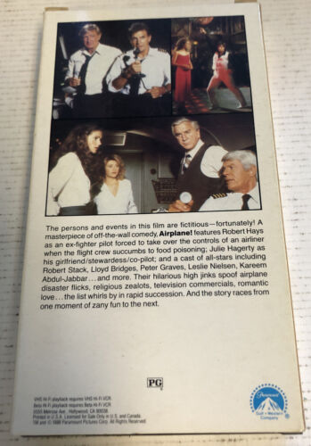 Airplane (1980) Vhs | Paramount Pictures | David zucker / Jerry zucker