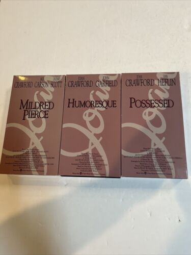 Mildred Pierce Humoresque Possessed VHS 1992) Joan Crawford | Warner Bros