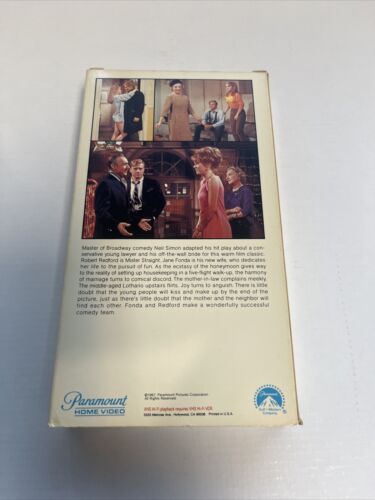 Barefoot in the Park VHS Robert Redford, Jane Fonda, Charles Boyer