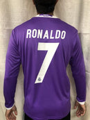 Ronaldo “7” Jersey Real Madrid 2016-2017 Ronaldo Long Sleeve Jersey • Adidas •