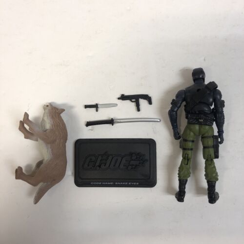 Snake Eyes w/ Timber V40 GI Joe 25th Anniversary 3.75" Figure 2009 Complete Mint