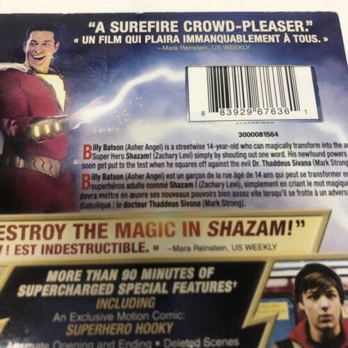 Shazam ! (2020) 4 K Ultra HD + Blu-Ray + Digital • DC • Version Français Incluse