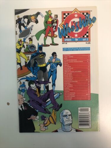 Who’s Who (1987) Update 1987 # 1-5 & Update 1988 # 1-4 (F/VF) DC Comics