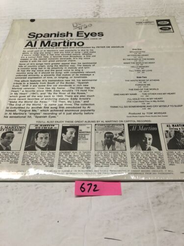 Al Martino  Spanish Eyes. Vinyl   LP Album