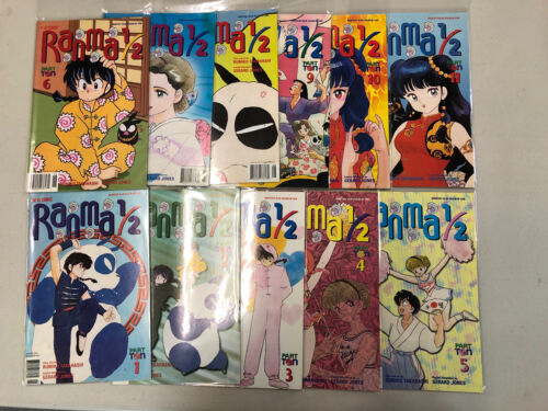 Ranma 1/2 Lot (1995) Part One to Twelve (VF+/NM) Near Complete Sets Run Viz