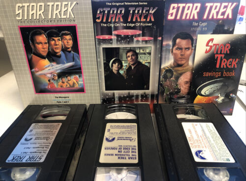 Star Trek Cage,The City On The Edge Of Forever,Collectors Edition(1985-1993)VHS