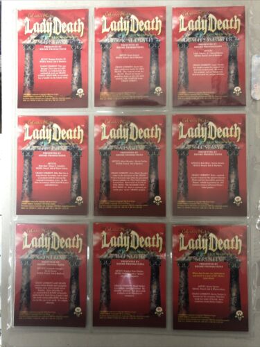 Lady Death Chromium Cards (1994) 1-90Complete Set + Romen Of Chaos 91-99