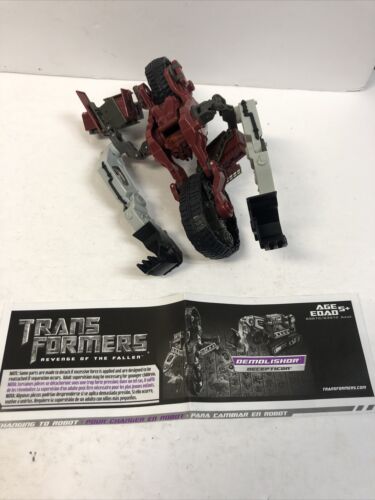 Transformers DEMOLISHOR Revenge of The Fallen Deluxe 2008 Complete Mint w/instru