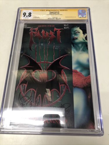 Faust  (1991) # v2 #7 ( CGC 9.8 SS) Signed & Sketch Tim Vigil Rebel Census= 2