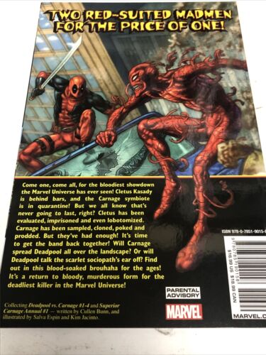 Deadpool Vs Carnage  (2016) Marvel TPB SC Bunn