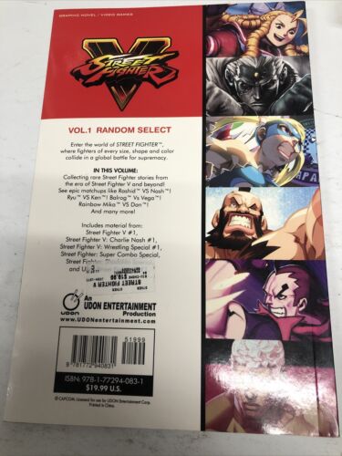 Street Fighter Vol.1 Random Select (2018) Capcom TPB SC Chris Sarracini