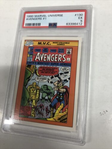 1990 Marvel Universe Avengers #1 #130 EX 5