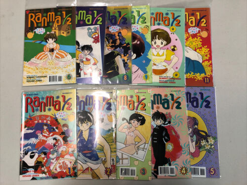 Ranma 1/2 Lot (1995) Part One to Twelve (VF+/NM) Near Complete Sets Run Viz