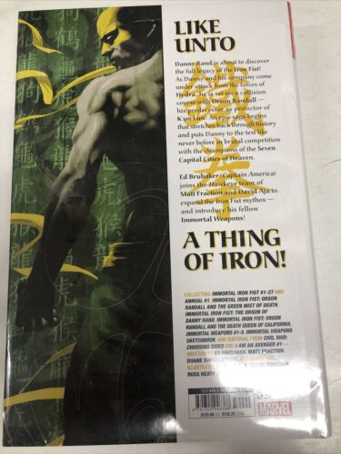 The Immortal Iron Fist And The Immortal Weapons (2023) Marvel Omnibus Brubaker