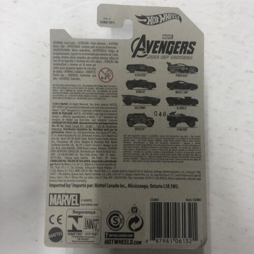 Hot Wheels AVENGERS Age of Ultron Iron Man Sting Rod 6/8 Series MCU 2014 Mint