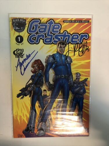 Gate Crasher (2000) Starter Set # 1-4 (VF/NM) #1 Double Signed•Black Bull Comics