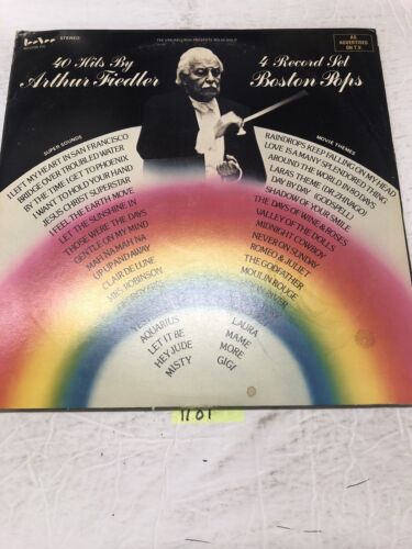 50 Hits By Arthur Fiedler Boston Pops 4 Set Of Vinyl LP Albums