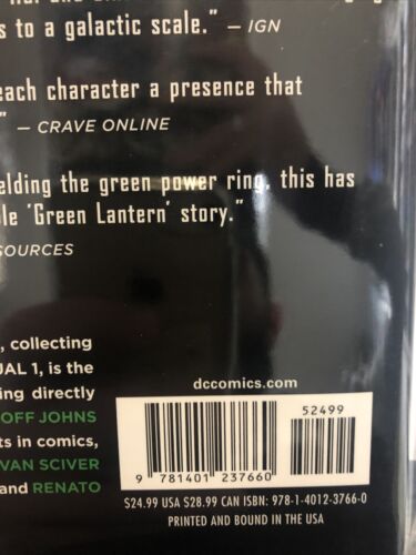 Green Lantern Vol.2: The Revenge Of Black Hand (2012) Dc Comics TPB HC G.Johns