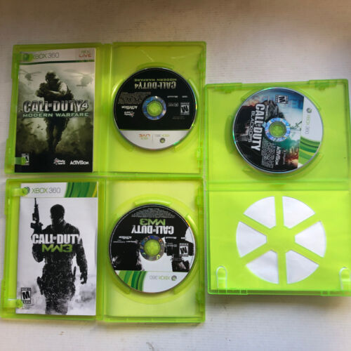 Call of Duty modern warfare 1 & 3,Advanced Warfare,Black ops 1-2 Xbox 360 Bundle