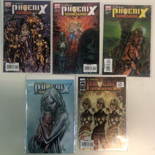 X-Men Phoenix WarSong (2006) Complete Set # 1-5 (VF/NM) # 1 Signed PAK•Marvel